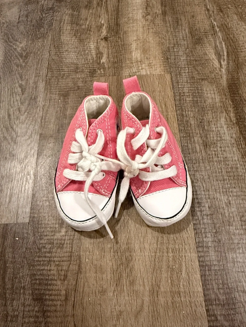 Converse Pink Canvas Kids' Lace-Up Sneakers